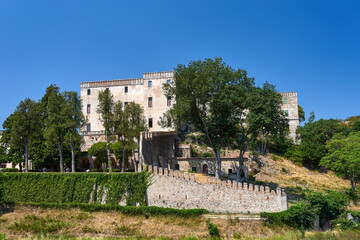 Fototapeta na wymiar The stone dives of the historic castle Castello del Catajo