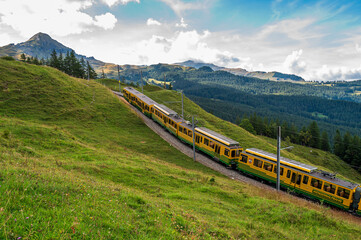 Obraz na płótnie Canvas Train to Jungfraujoch