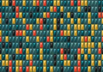 Fototapeta premium Geometric seamless square pattern background. artistic wrapping