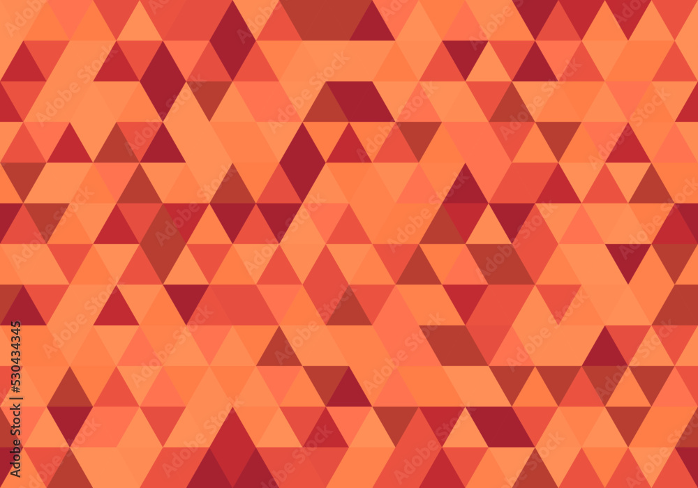Wall mural abstract red pattern triangle background texture geometric, abstract vector decoration.
