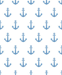 Anchor vintage illustration pattern
