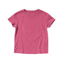 Blank T-shirt Charity Pink Crew Neck Short Sleeve for Kids