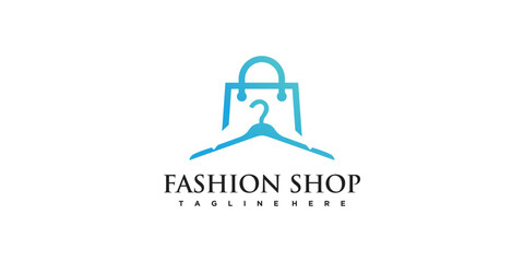 fashion logo design with concep simple Premium Vector