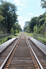 Fototapeta premium railway in the countryside