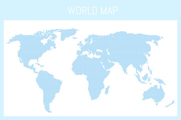 Fototapeta na wymiar World map vector illustration of earth.