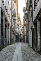 narrow street in Portugal
