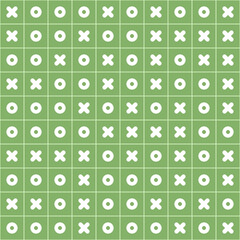 Abstract ornament tic tac toe. Seamless vector wallpaper. Repeat decor of game tic-tac-toe, tile design.