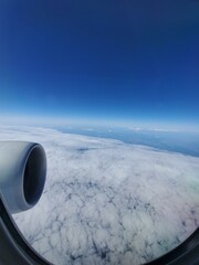 Fototapeta na wymiar Cloud Sky Atmosphere Air travel Landscape Horizon