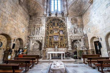 Interior of the Church of San Gil Abad at Burgos, Castilla-Leon, Spain
