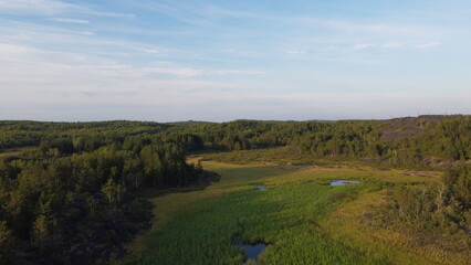 Dron shot landscape Canada