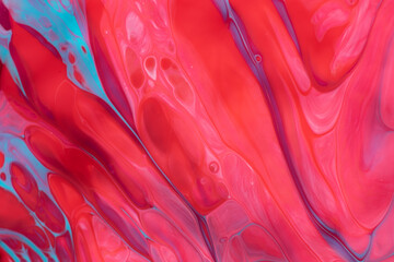 Pink and blue liquid abstract background.