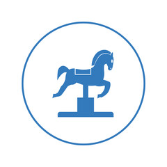 Baby game horse swing icon | Circle version icon |