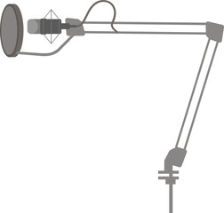 vector image of a professional microphone