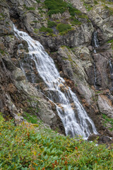 waterfall in the mountains