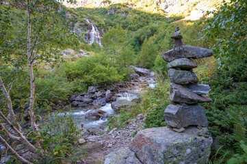 stones in the mountains