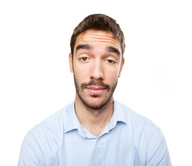 Obraz premium Close up of a vain young man