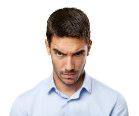 Obraz premium Close up of a angry businessman