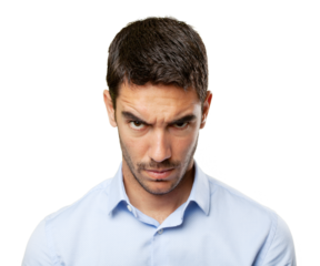 Close up of a angry businessman