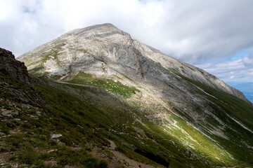 Summer view of Pirin Mountain near Vihren Peak, Bulgaria