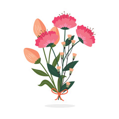 Obraz premium Vector flower icon design. Floral vector