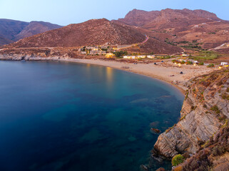 Beach photography in aegean island