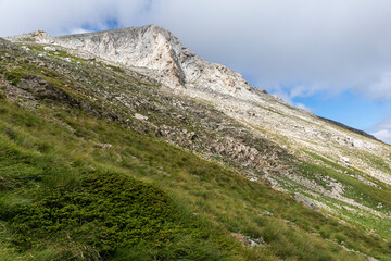 Fototapeta premium Summer view of Pirin Mountain near Vihren Peak, Bulgaria