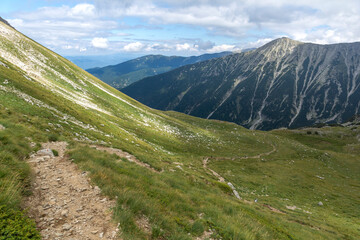 Summer view of Pirin Mountain near Vihren Peak, Bulgaria