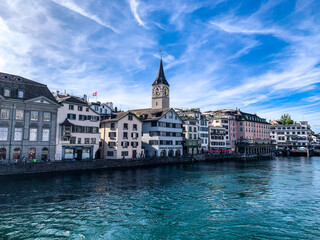 Fototapeta na wymiar Distinguished historical part of Zürich, Switzerland