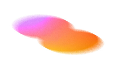 Abstract Grainy and Blurry Shape. Trendy Form with Transparency.