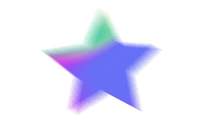 Abstract Grainy and Blurry Shape. Trendy Form with Transparency.