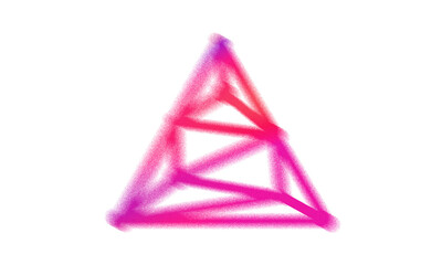 Abstract Grainy and Blurry Shape. Trendy Form with Transparency.