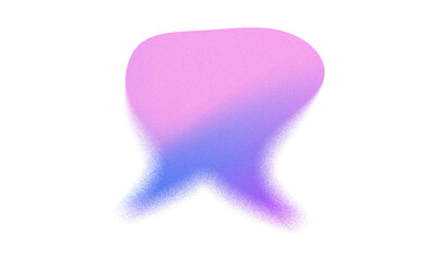 Abstract Grainy and Blurry Shape. Trendy Form with Transparency.