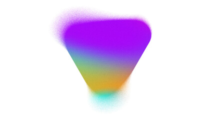 Abstract Grainy and Blurry Shape. Trendy Form with Transparency.