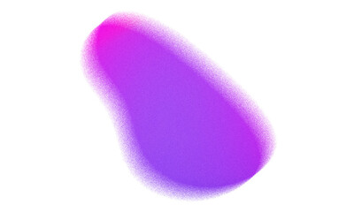 Abstract Grainy and Blurry Shape. Trendy Form with Transparency.