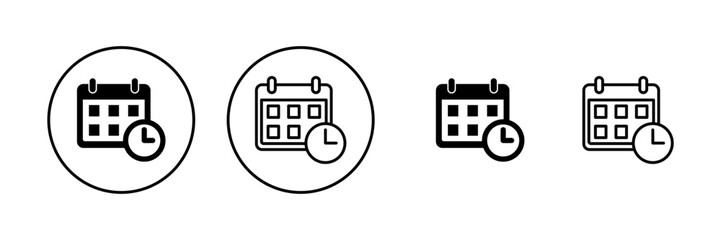 Calendar icon vector. Calender sign and symbol. Schedule icon symbol