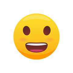 Smiling emoticon. Happy emoticon.