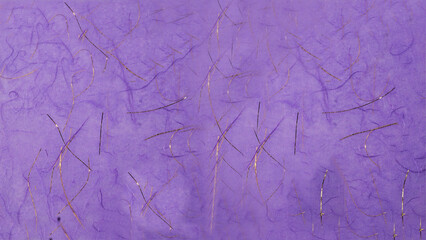 紫に金糸を編み込んだの和紙背景素材