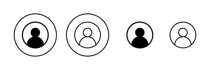 User icon vector. person sign and symbol. people icon.