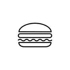 Burger icon vector for web and mobile app. burger sign and symbol. hamburger