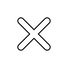 Obraz premium Close icon vector for web and mobile app. Delete sign and symbol. cross sign