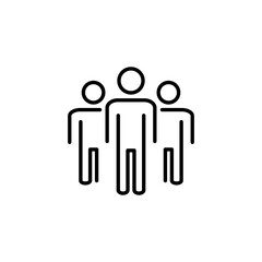 People icon for web and mobile app. person sign and symbol. User Icon vector