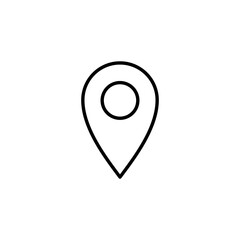 Pin icon for web and mobile app. Location sign and symbol. destination icon. map pin