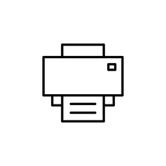 Print icon for web and mobile app. printer sign and symbol