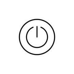 Power icon for web and mobile app. Power Switch sign and symbol. Electric power