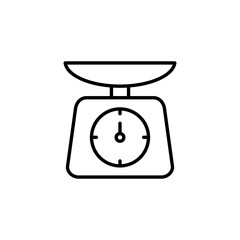 Scales icon for web and mobile app. Weight scale sign and symbol