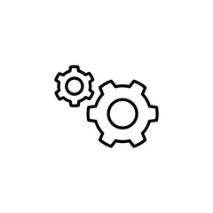 setting Icon for web and mobile app. Cog settings sign and symbol. Gear Sign