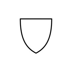 Shield icon for web and mobile app. Protection icon. Security sign and symbol