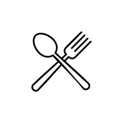 spoon and fork icon for web and mobile app. spoon, fork and knife icon vector. restaurant sign and symbol