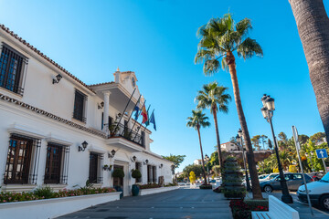 Obraz premium Beautiful town hall of the municipality of Mijas in Malaga. Andalusia