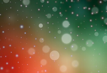 Light Green, Red vector pattern in Christmas style.